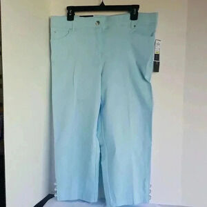 Verve blues Island Blue cropped pant 16